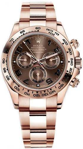 Rolex Cosmograph Daytona Everose Gold 116505 Chocolate Dial